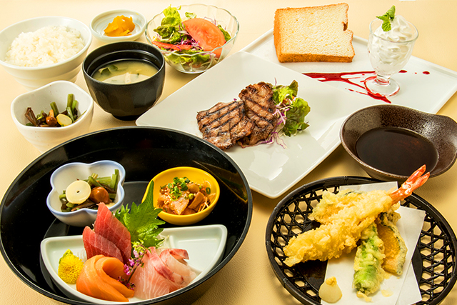 天然温泉 湯舞音内レストラン　kikyoの料理